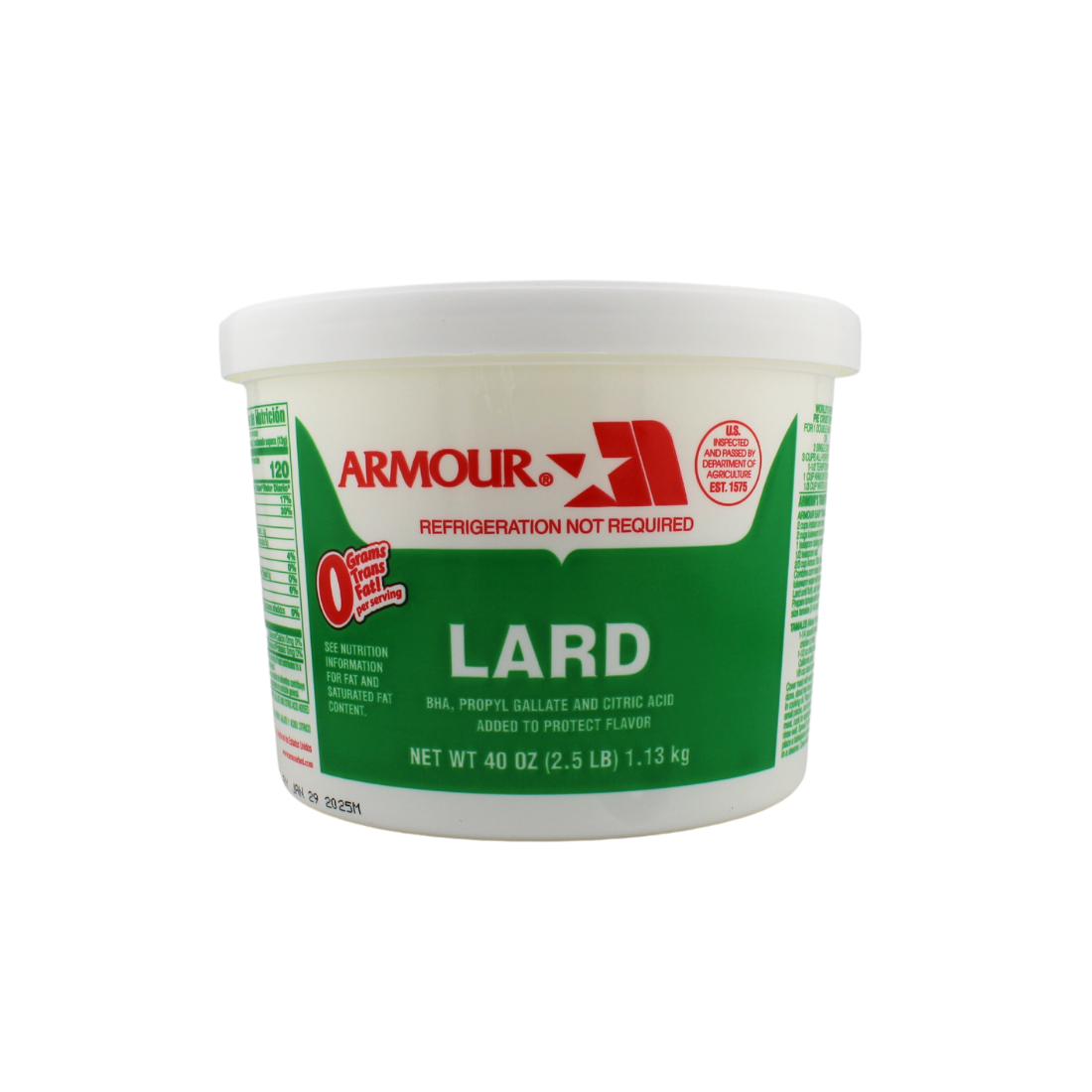 Armour Lard 2.5 lb 12 Pack