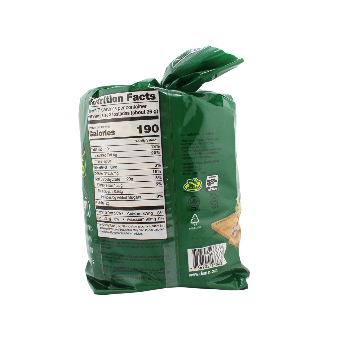 Tostada Charras Jalapeno NEW PRESENTATION 8PK