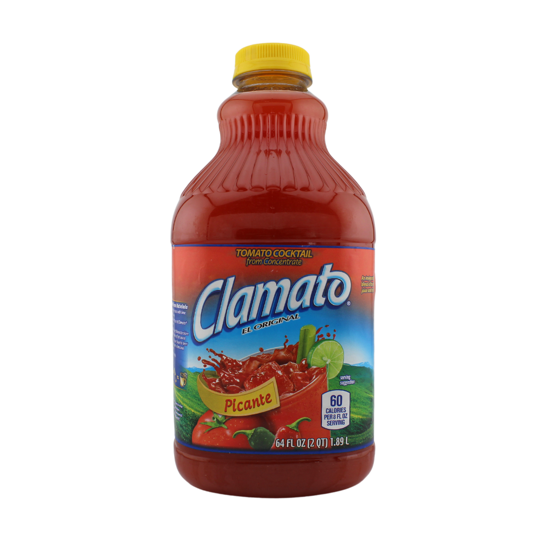 Clamato Tomato Juice Picante 64oz | 8 Pack