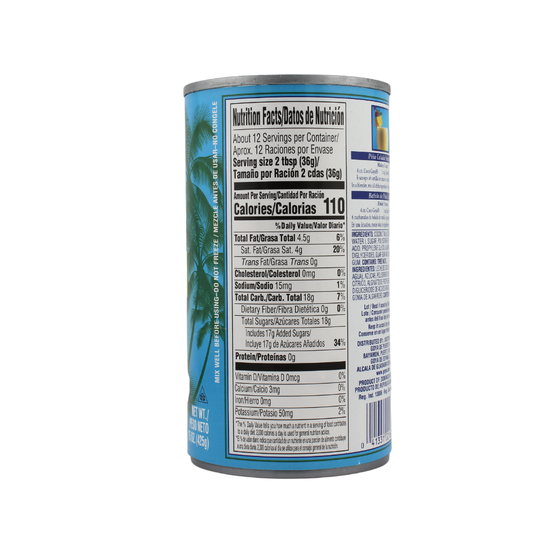 Goya Cream of Coconut 15oz | 24 Pack