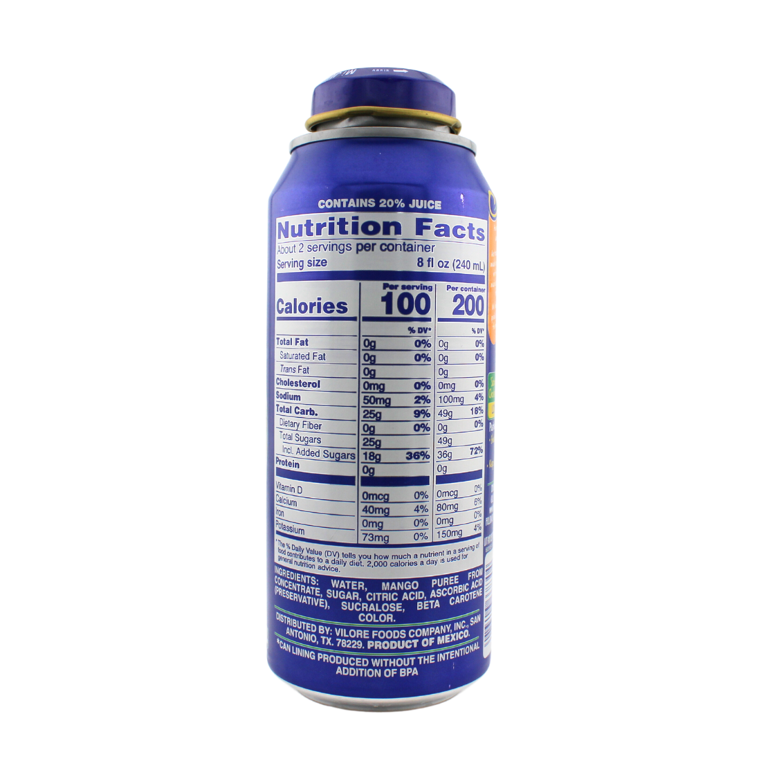 Jumex Can Bottle Mango (Lata-Botella) 16oz | 12 Pack