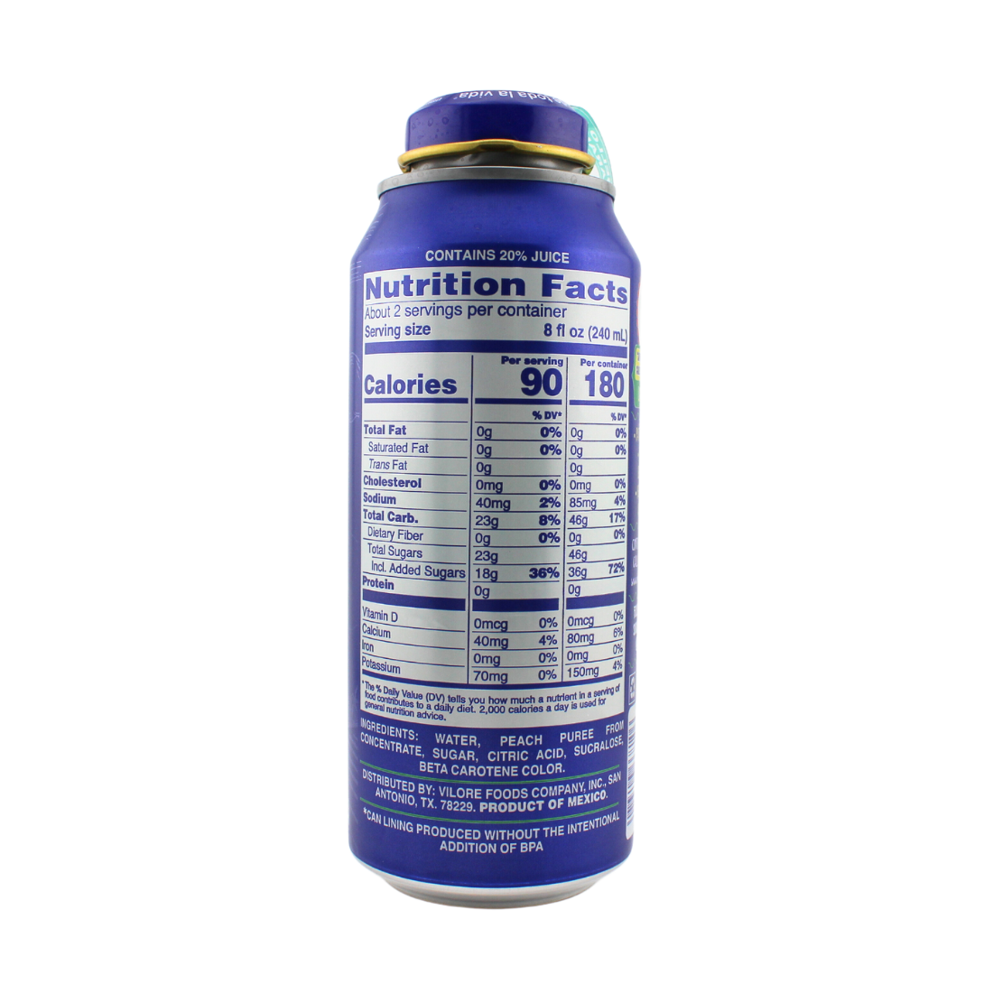Jumex Can Bottle Straw/Bana (Lata-Botella) 16oz | 12 Pack