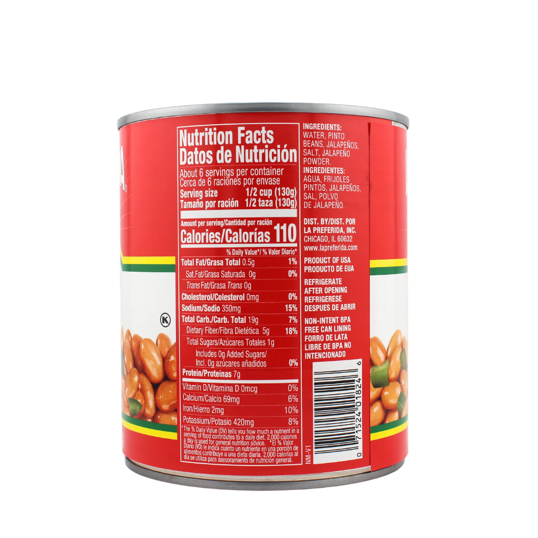 LP Pinto Beans w/Jalapeños 29oz | 12 Pack