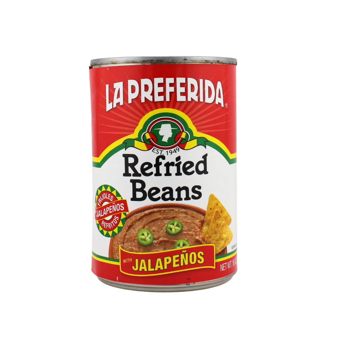 LP Refried Beans w/Jalapeño 16oz |