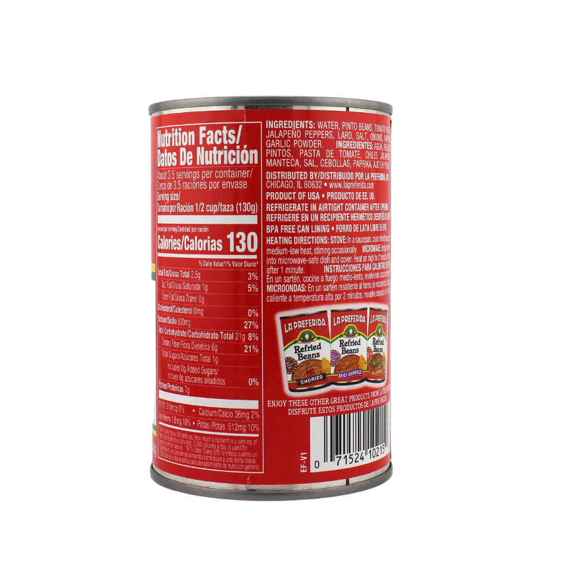 LP Refried Beans Ranchero