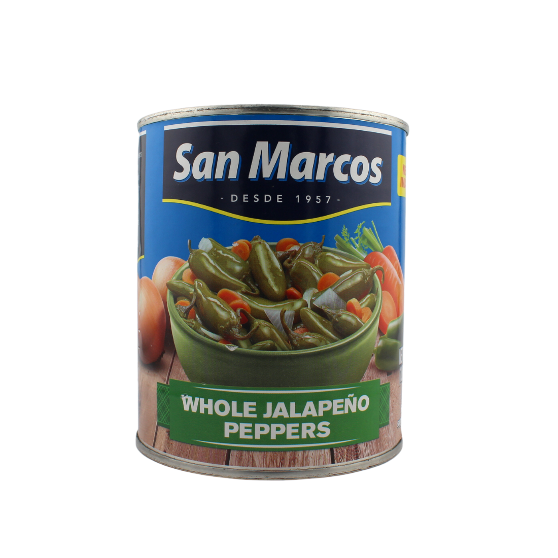 San Marcos Whole Jalapeños 26oz | 12 Pack