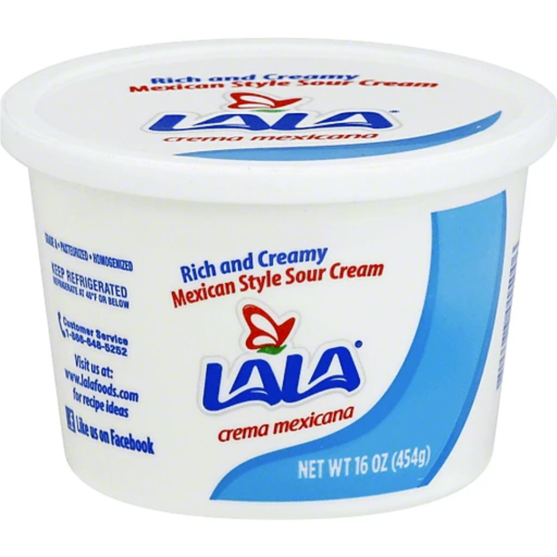 LaLa Foods 16oz Sour Cream | 12 Pack