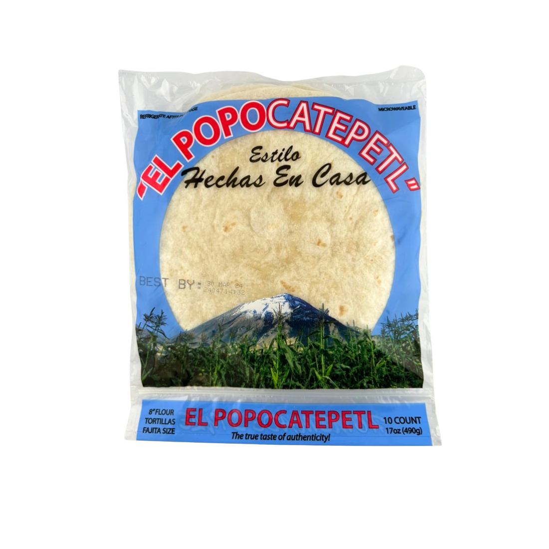 El Popo Fajita Flour Tortilla 8" | 10 ct /10 pack