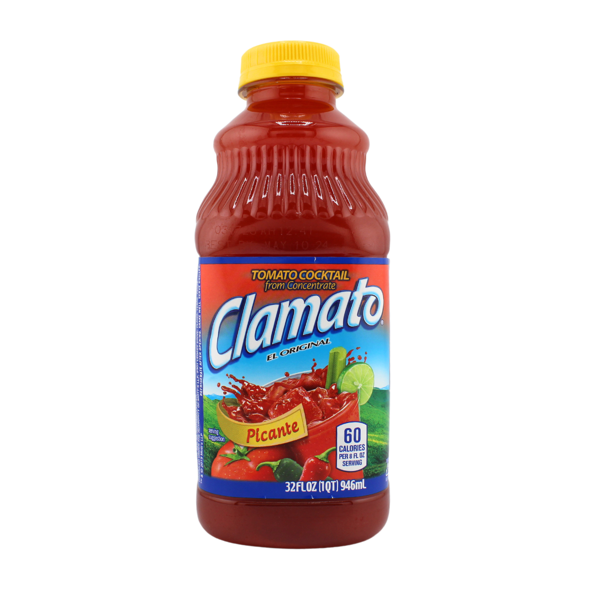 Clamato Tomato Juice Picante 32oz | 12 Pack