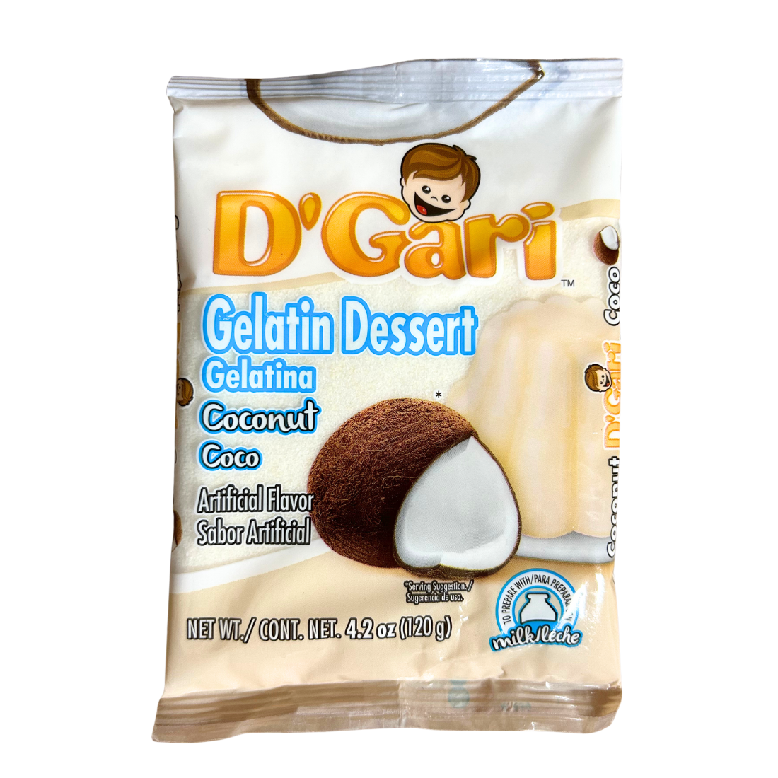 D'Gari Gelatin Coco de Leche | 24 Pack