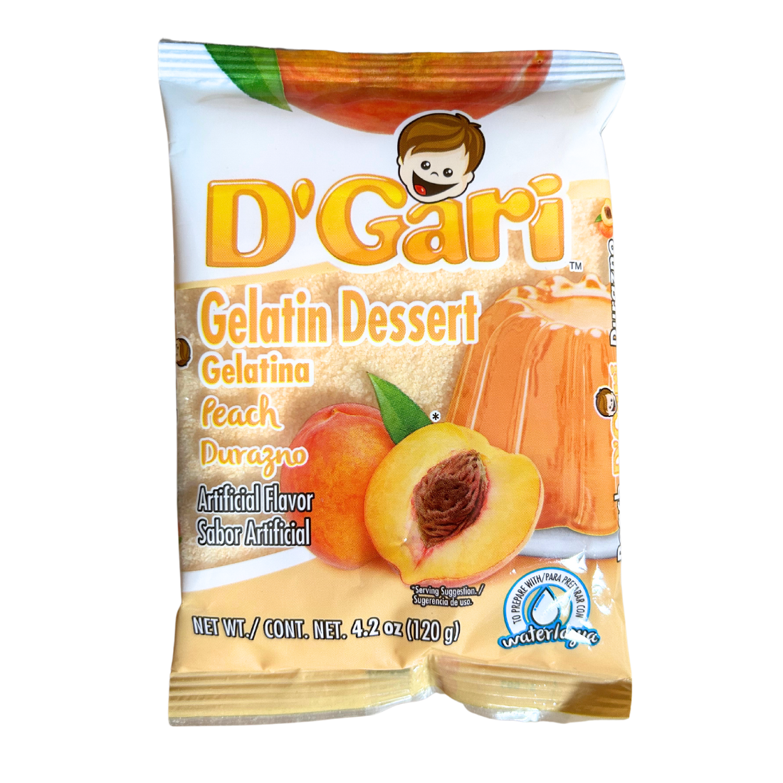 D'Gari Peach Gelatin | 24 Pack