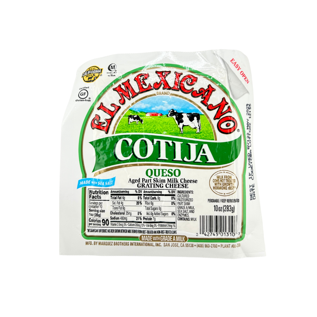 El Mexicano Cotija 10oz | 12 Pack