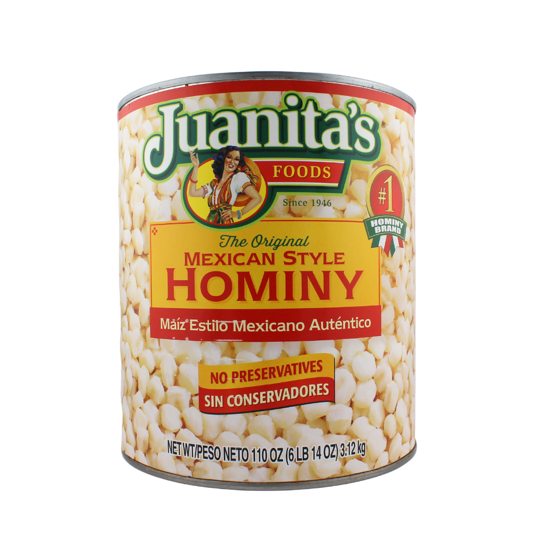 Juanita's Hominy 10lb | 6 Pack