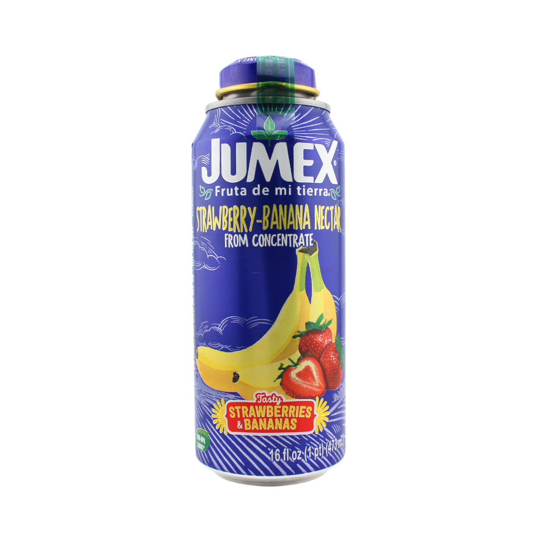 Jumex Can Bottle Straw/Bana (Lata-Botella) 16oz | 12 Pack
