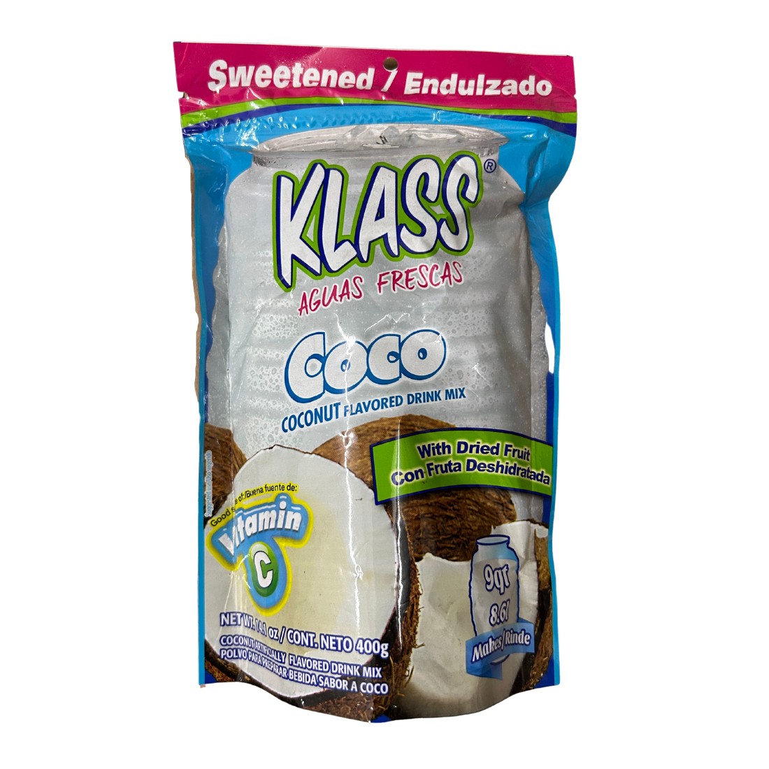 Klass Aguas Frescas Sw. FP Coco 14.1 oz | 6 Pack