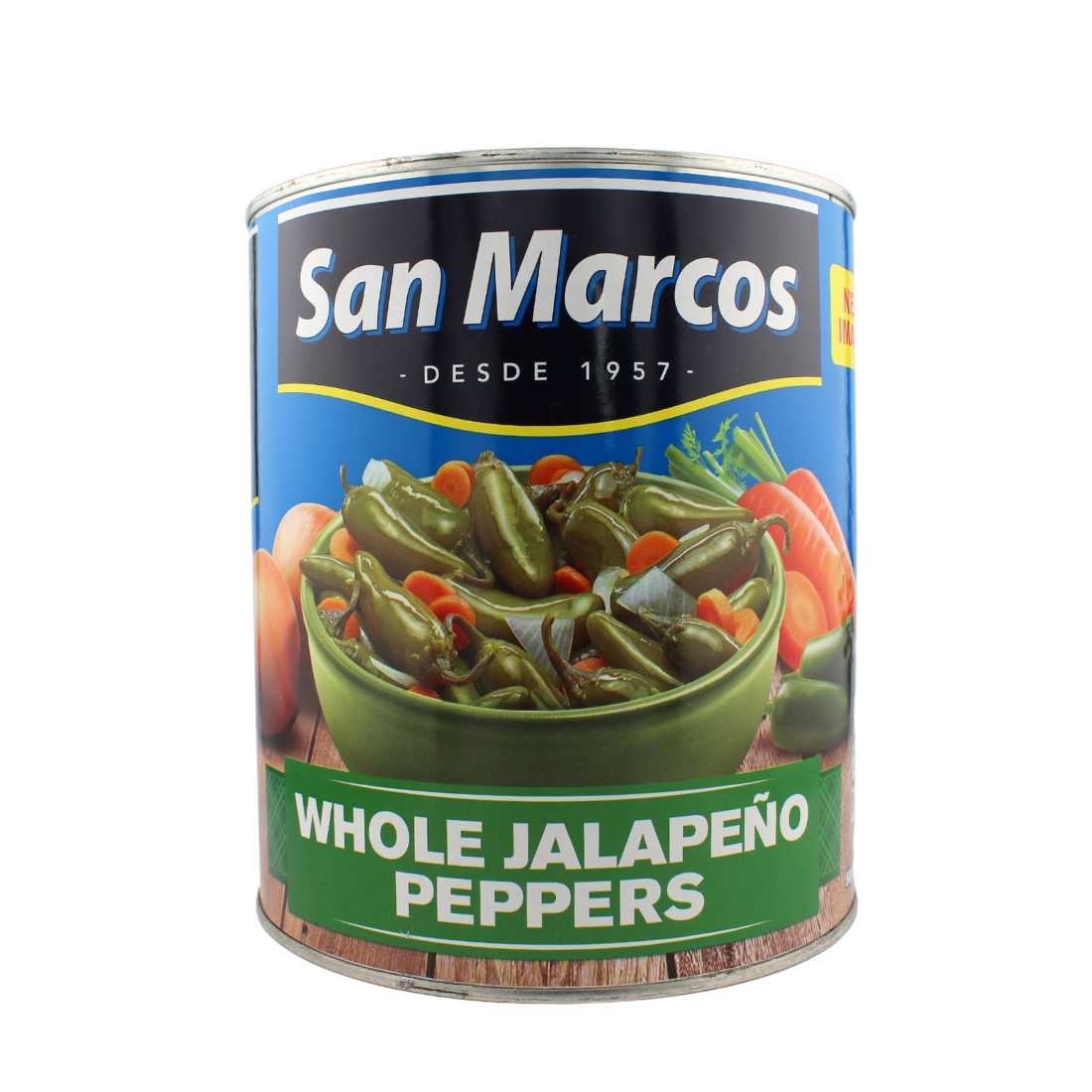 San Marcos Whole Jalapeños 10 lb | 6 Pack