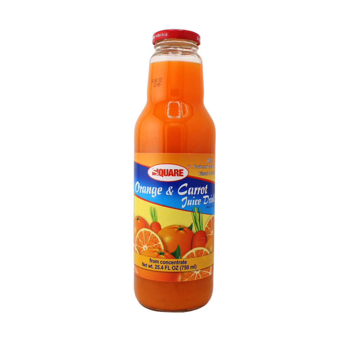 Square Juice Orange/Carrot 25.4oz | 8 Pack