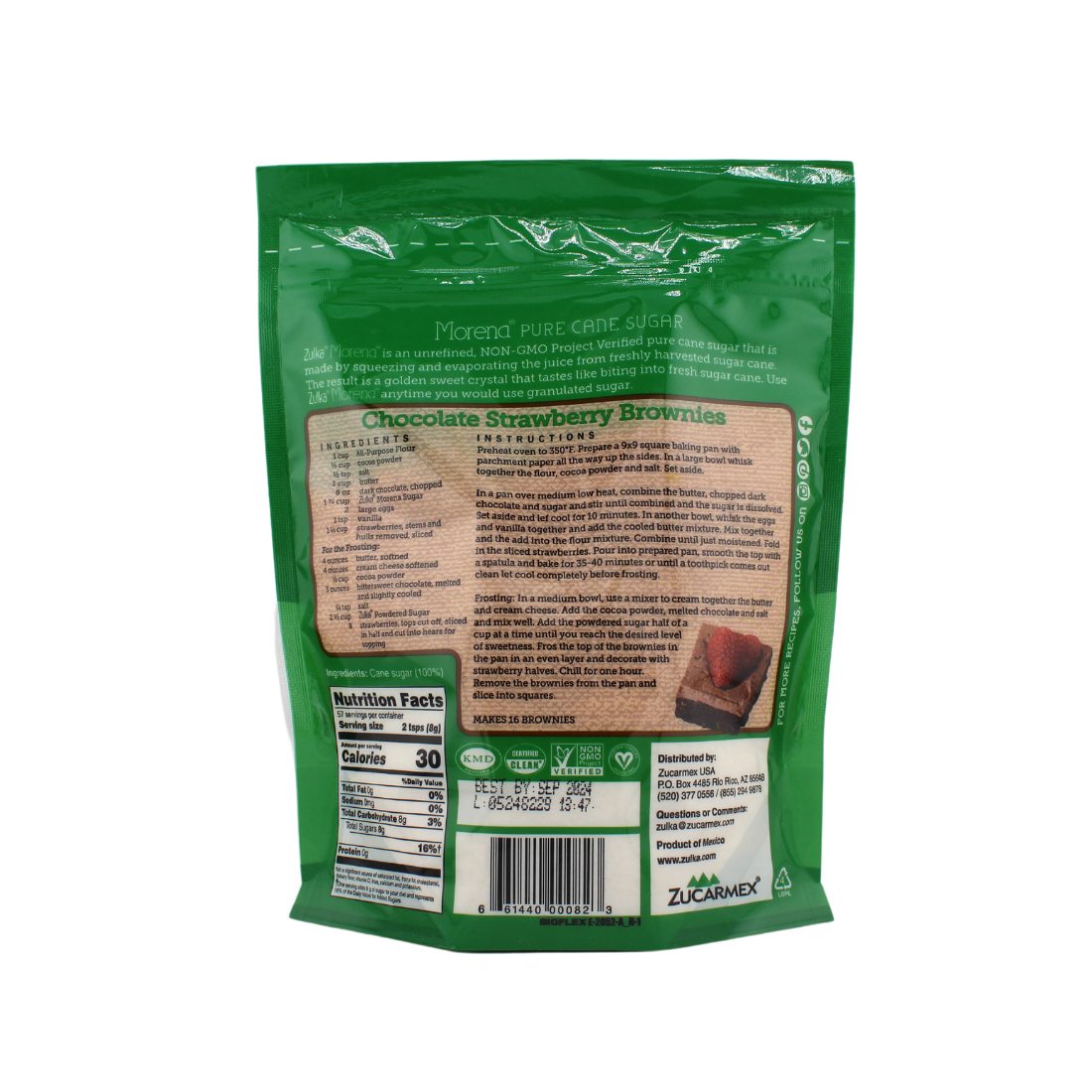 Zulka Pure Cane Sugar 1 lb | 20 Pack